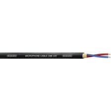 Image of Cordial CMK250 Microphone Cable 2x0.50mm² Black Flexible Per Metre