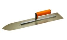 Image of Stainless Steel Pointing Concrete Trowel 500mm / 1.2mm with Soft Grip Handle