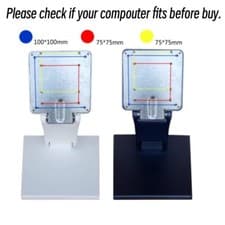 Image of Adjustable Monitor Stand Folding Desk LCD Stand with VESA Hole 75x75mm 100x100mm