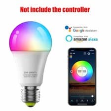 Image of 1/4PCS B22 E27 RGB Smart Light Bulb Wifi LED Lamp For Alexa Google Home Remote