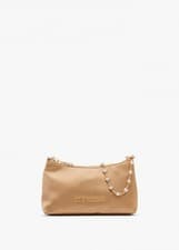 Image of LOVE MOSCHINO Womens Gold Satin Jewels Shoulder Bag BNWOT