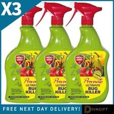 Image of 3 x PROVANTO ULTIMATE BUG KILLER SPRAY 1L READY TO USE FOR FRUIT VEGETABLE PESTS