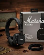 Image of NEW Marshall Major IV Wireless On-Ear Headphones - 80+ Hr Playtime - Sealed