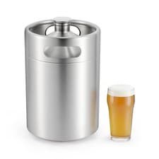 Image of 5 Liter Beer Keg 304 Stainless Steel Beer Barrel Growler Keg Portable Beer