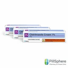 Image of 3 x Clotrimazole 1% Cream 50g | Athlete’s Foot & Fungal Infection Brand May Vary