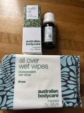 Image of Australian Bodycare Original  TEA TREE Concentrate Oil 10ML + All Over Wipes 24