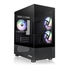 Image of Thermaltake View 170 TG ARGB Micro ATX Tower, Black, 3x 120mm ARGB Fans, USB 3.0