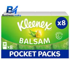 Image of Kleenex Balsam Pocket Tissues, 8 8 Pack Red