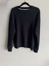 Image of GANT Navy Original Crew Neck Sweatshirt Size M Medium Brand New Without Tags