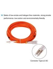 Image of 2M OM3 LC/LC UPC Duplex Multimode 10GB Fiber Cable Aqua Optical Patch Cord