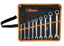 Image of Ratcheting Combination Spanner Wrench Set 8mm - 19mm - Beta Tools 141/B9
