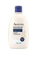 Image of Aveeno Skin Relief Moisturising Body Wash (1x 500ml), Gentle Cleansing Wash with