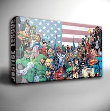 Image of JUSTICE LEAGUE DC COMICS - Canvas Art Picture *Choose your size