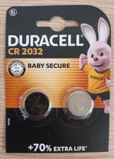Image of Duracell CR2032 3V Lithium Coin Battery Key Fob Remote Scale BL DL Long expiry