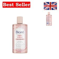 Image of Biore Purify & Relax 200ml Charcoal Cleanser: Luxurious Rose Scent for Oily Skin