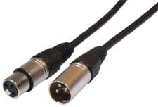 Image of 3 Pin XLR Plug to 3 Pin XLR Socket Shielded Microphone Lead, 6m - 190.082UK