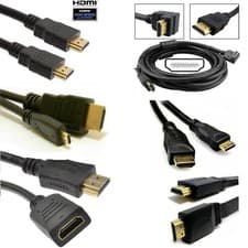 Image of 0.5m-10m HDMI Premium Gold Cable Lead to Mini Micro Female Male DVI