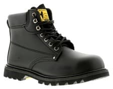 Image of Tradesafe Mens Safety Boots Bulldoze Lace Up black UK Size