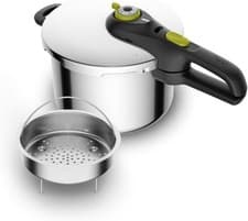 Image of Tefal Secure 5 Neo Stainless Steel Pressure Cooker, 6L, Induction Compatible