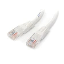 Image of StarTech 15m Cat5e White Molded RJ45 UTP Cat 5e Patch Cable - 15 m Patch Cord