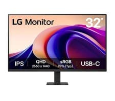 Image of LG 32U631A-B.AEKQ Quad HD 32" IPS LCD Monitor - Black