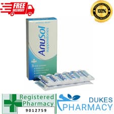 Image of Anusol Suppositories Treatment Haemorrhoids Shrinks Piles 3 Way Action - 24 Pack