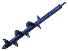 Image of Faithfull Earth Auger Drill Bit 80 x 450mm For fence posts boreholes FAIEA80450