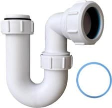 Image of Multi Swivel P Trap 40mm (1.1/2') with Anti-Slip Ring, Basin Waste Sink Waste BS