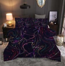 Image of Abstract Colorful Quilt Duvet Cover Pillowcase Bedding Set Single Double King UK