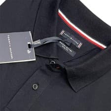 Image of Tommy Hilfiger Men’s Slim Fit Short Sleeve Polo Cotton Logo Colours Sizes NWT