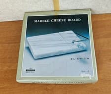 Image of White Marble Cheese Board Cutting Stylish Appetizer Platter Parties Dismantled