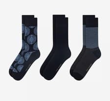 Image of Ted Baker Socks Pack Of 3 New Size 7-11 Boxed