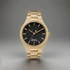 Image of VIVIENNE WESTWOOD Eltham 39mm Men's Watch VV249BKGD Gold With Black Dial New