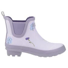 Image of Cotswold Wildflower Womens Waterproof Ankle Wellington Boots Wellies Purple