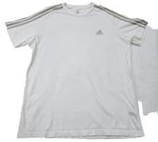 Image of Adidas Adicolor Classics White 3-Stripes Slim Fit Men's Cotton T-Shirt