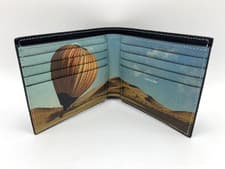 Image of Paul Smith Signature Stripe Balloon Billfold Black Leather Wallet