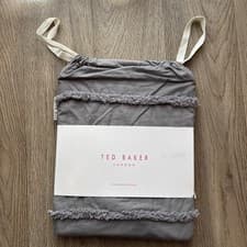 Image of Ted Baker Magnolia Tufted Charcoal Standard Pillowcase BNWT