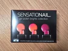 Image of Sensationail Gel Polish Brights Collection x 3 Gel Polishes NEW Boxed