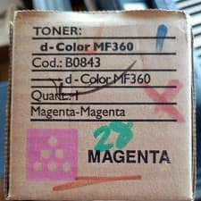Image of Genuine Olivetti B0843 Magenta Toner Cartridge Open