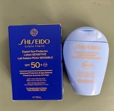 Image of Shiseido Expert Sun Protector Lotion Sensitive SPF 50+ UVA 150ml Waterproof NEW