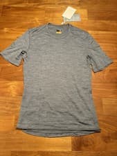Image of ICEBREAKER Men's Merino 200 Oasis Short Sleeve Crewe Thermal Top Grey Size S