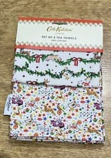 Image of Cath Kidston Christmas Set of Two  Tea Towels
