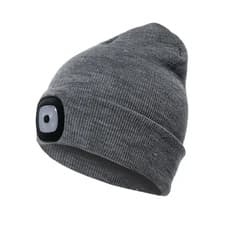 Image of Rechargeable LED Beanie Light Hat USB Battery Thermal Winter Wam Material 5 Hour