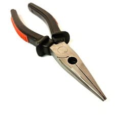 Image of 8" Professional Long Nose Pliers Needle Pinch Snipe Nosed Wire Cutters Steel NEW