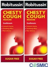 Image of 2 X Robitussin Chesty Cough Sugar Free Medicine 100ml