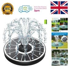 Image of 3.5W Solar Fountain with 2000mAh Battery - Delightful Water Feature for Gardens