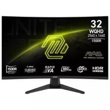 Image of MSI Monitor 31.5inch Quad HD 180Hz VA Curved 1500R HDR MAG 321CQF E18