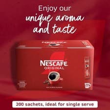 Image of NESCAFÉ One Cup Sticks Coffee Sachets (200 Pack)