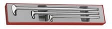 Image of Teng Tools TTXPB3 - Pry Bar Roll/Heel Set in Storage Tray - 3pcs