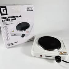 Image of Geepas GHP32021UK 1000W Single Hot Plate - White good quality 